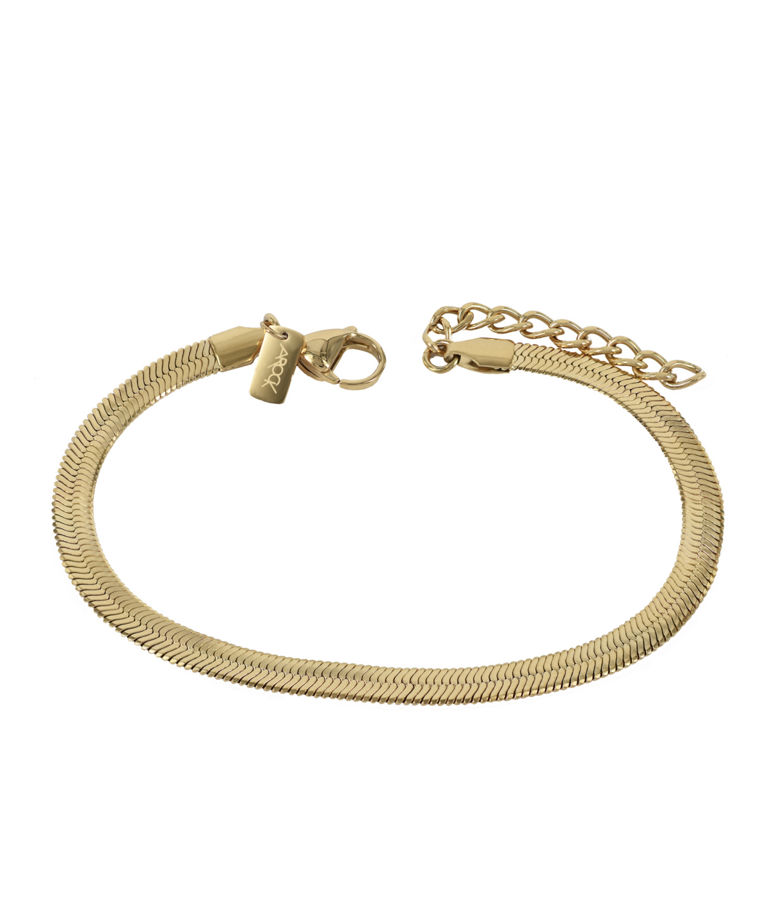 Stålarmband Fabian 19cm gold