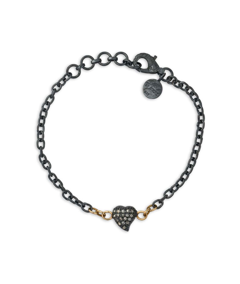 Silverarmband Victoria Pavé 0,28ct rosenslipade.dia 14k