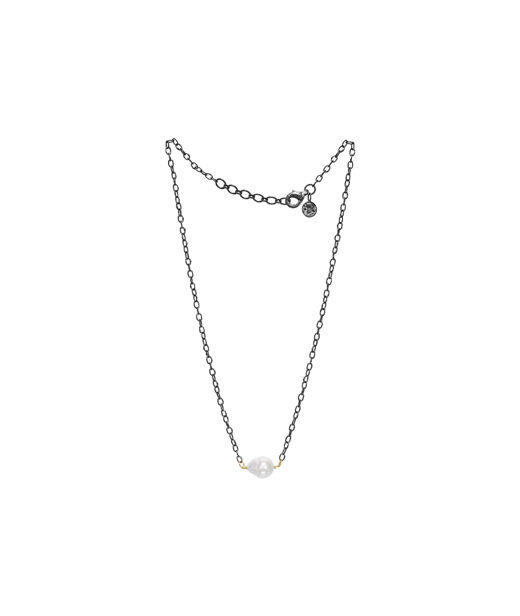Silverhalsband Serene (0.6HM) Pearl 10x15