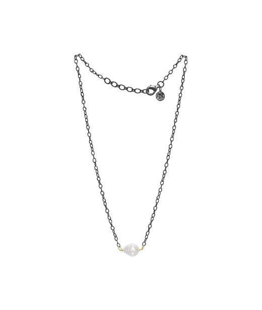 Silverhalsband Serene (0.6HM) Pearl 10x15