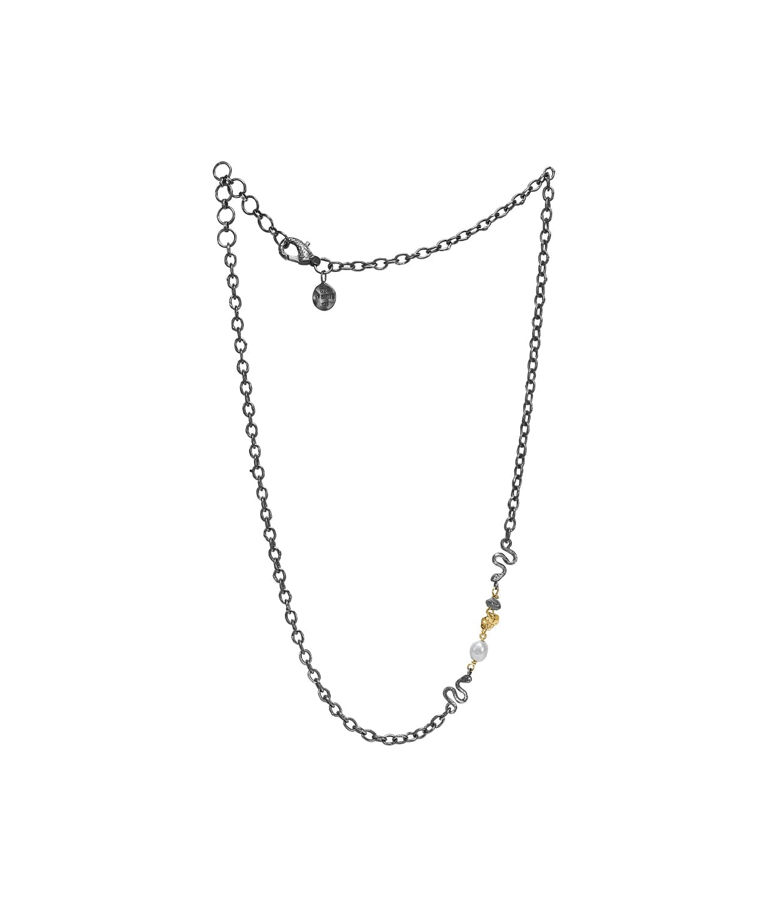 Silverhalsband Serpent Mountain 14k
