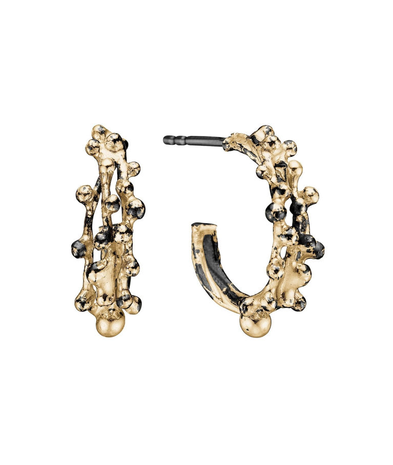 UTG Silverörhänge Urban Harlem Buds Creol 17mm