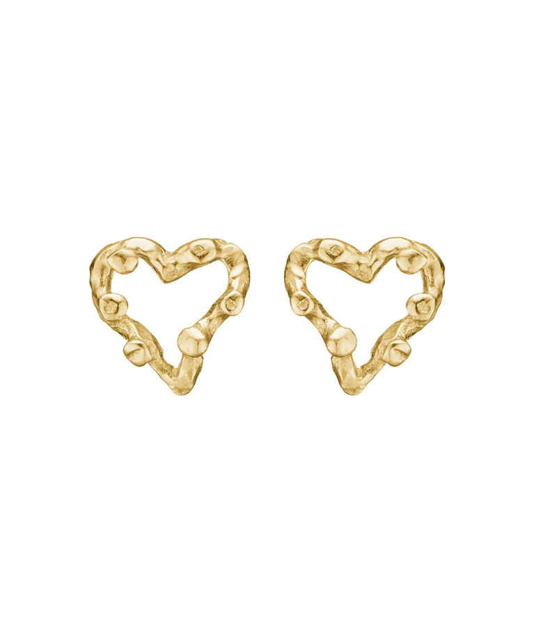 14k gg örhänge Zenith Open Heart 7,5mm