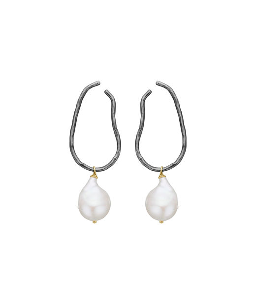 Silverörhänge Serene Pearl 14k