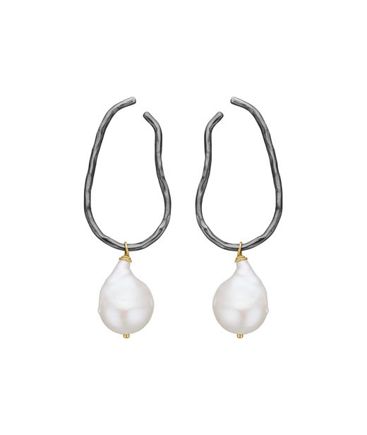 Silverörhänge Serene Pearl 14k