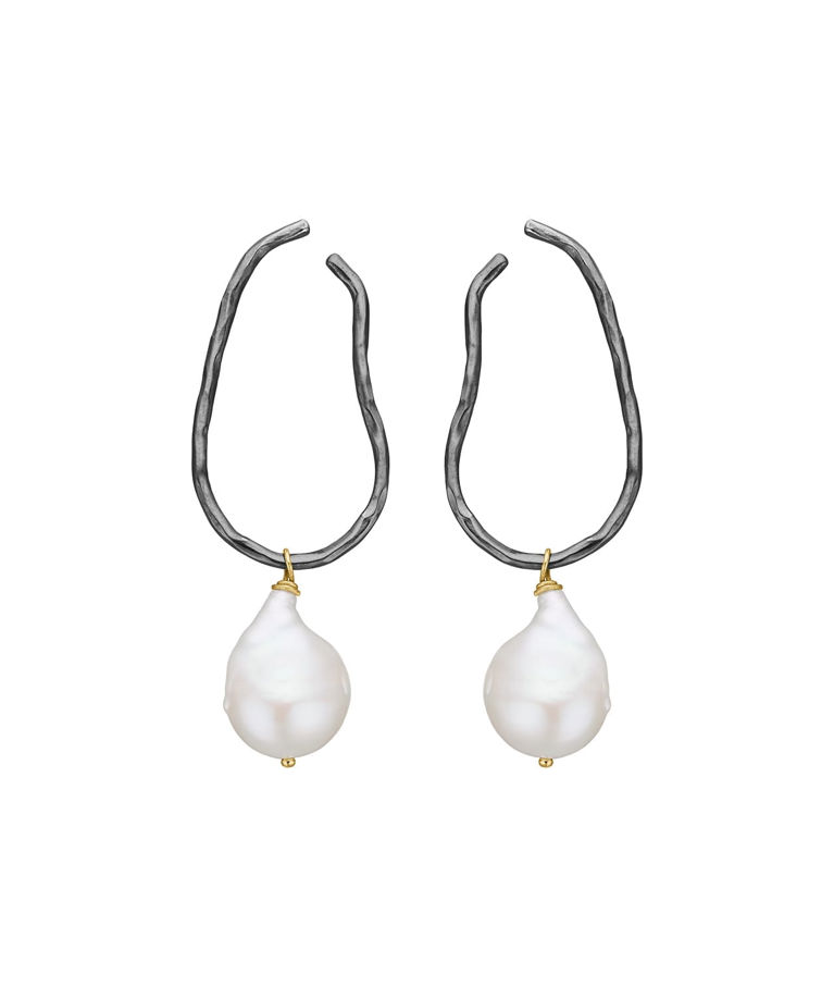 Silverörhänge Serene Pearl 14k