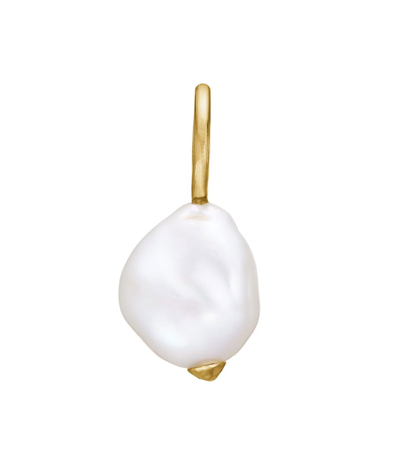 14k gg hänge Vivid White Keshi