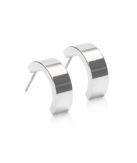 Titanörhänge Pendant Plain Grand Curved 15mm