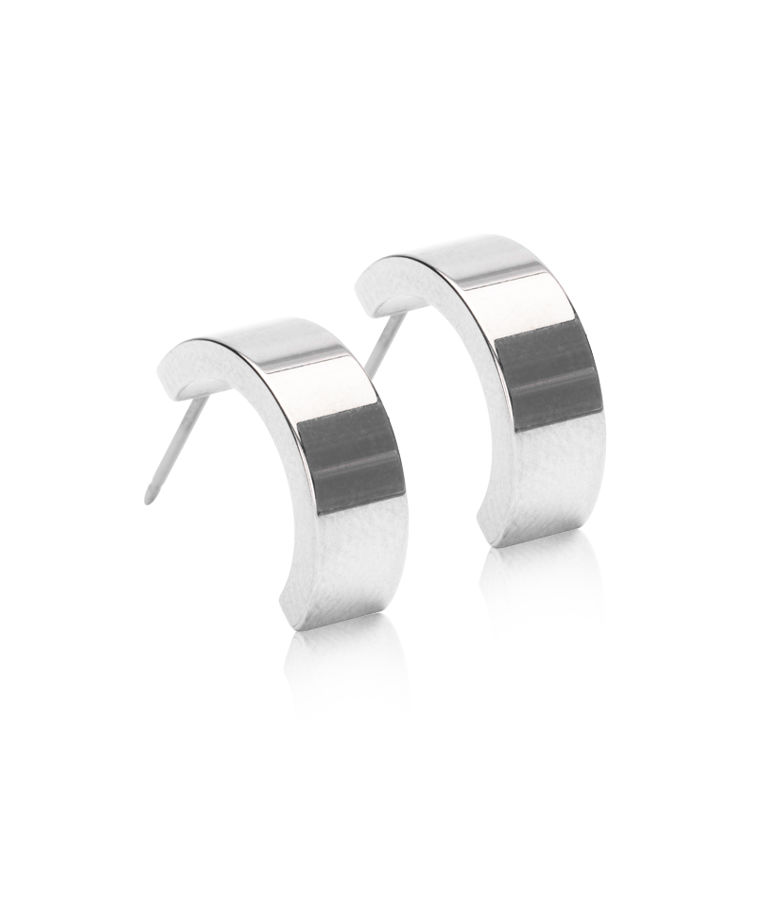 Titanörhänge Pendant Plain Grand Curved 15mm