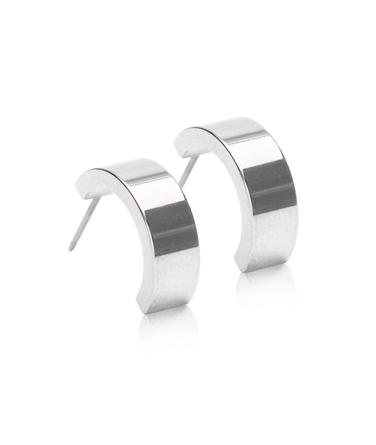 Titanörhänge Pendant Plain Grand Curved 15mm