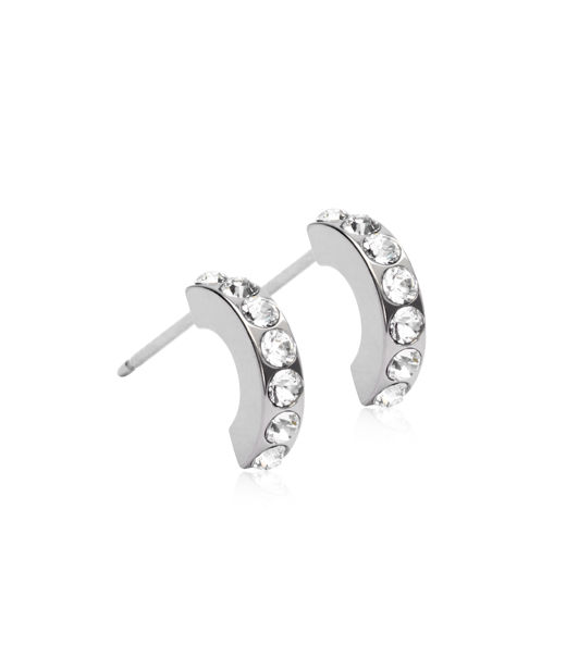Titanörhängen Pendant Brilliant Curve Crystal 10mm