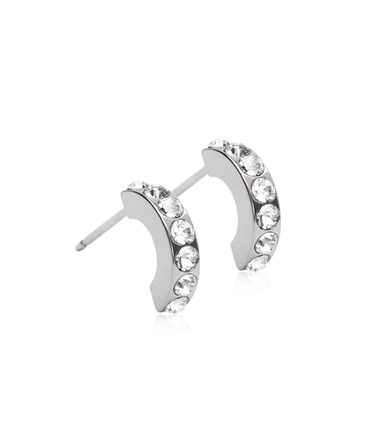 Titanörhängen Pendant Brilliant Curve Crystal 10mm