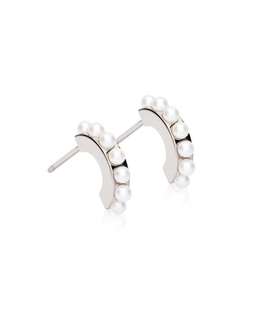Titanörhänge Pendant Pearl Curved 10mm
