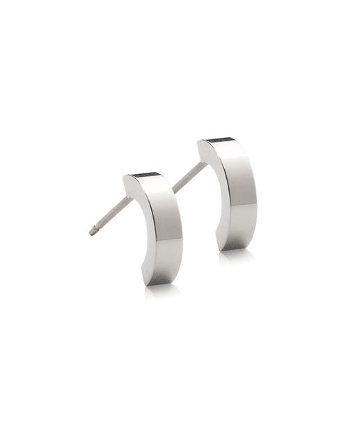 Titanörhänge Plain Curved 10mm