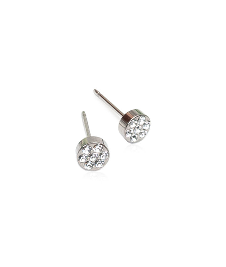 Titanörhängen Brilliance Plenary Crystal 5mm