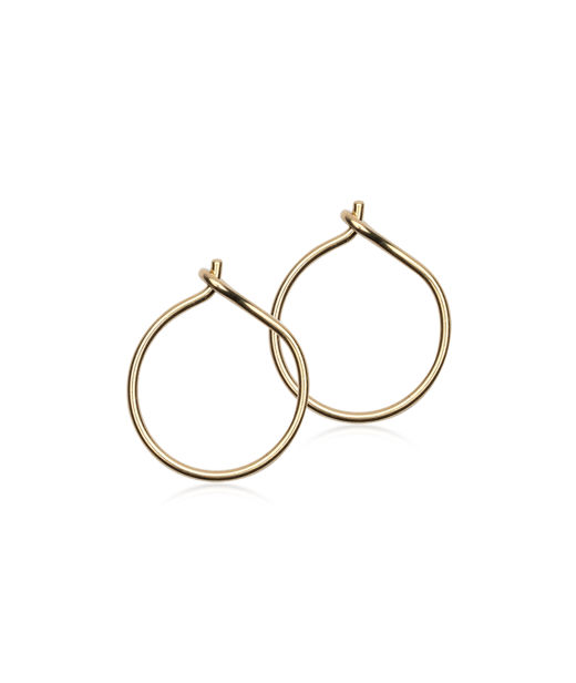 Titanörhängen Ear Ring 12 mm gold