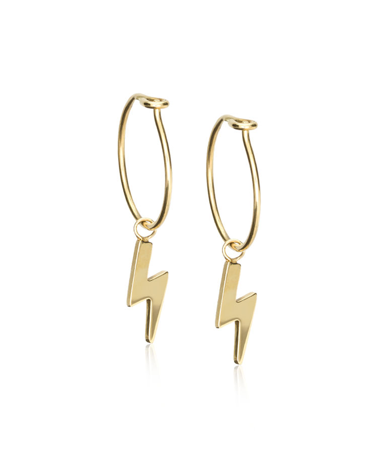 Titanörhänge Ear Ring 14mm Pendant Flash gold