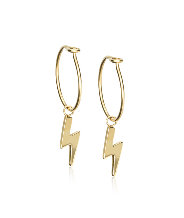 Titanörhänge Ear Ring 14mm Pendant Flash gold