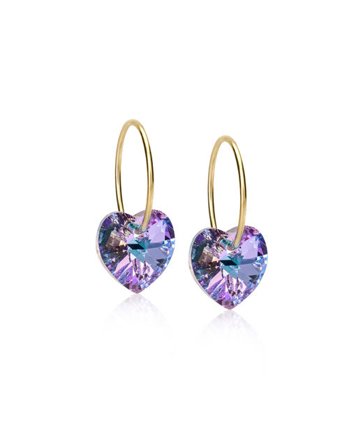 Titanörhänge Ear Ring 14mm Heart gold