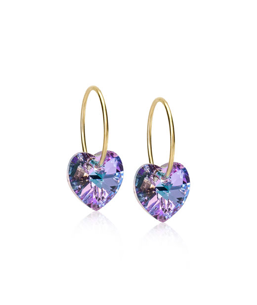 Titanörhänge Ear Ring 14mm Heart gold