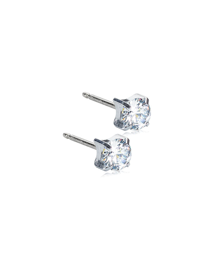 Titanörhängen Tiffany 5mm silver