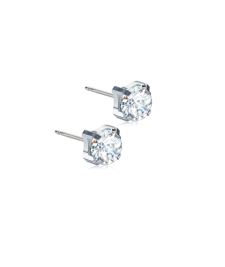 Titanörhängen Tiffany 7mm silver