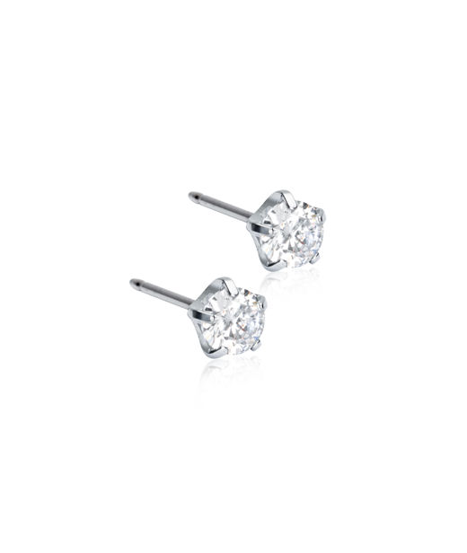 Titanörhänge Tiffany Precious 5mm cz white
