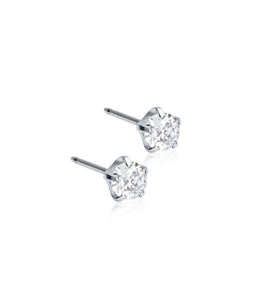 Titanörhänge Tiffany Precious 5mm cz white