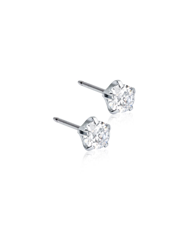 Titanörhänge Tiffany Precious 5mm cz white