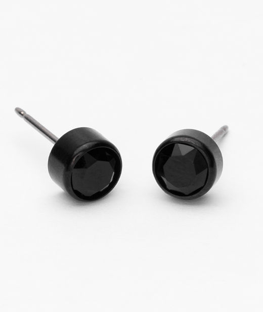 Titanörhänge Bazel 6mm Black