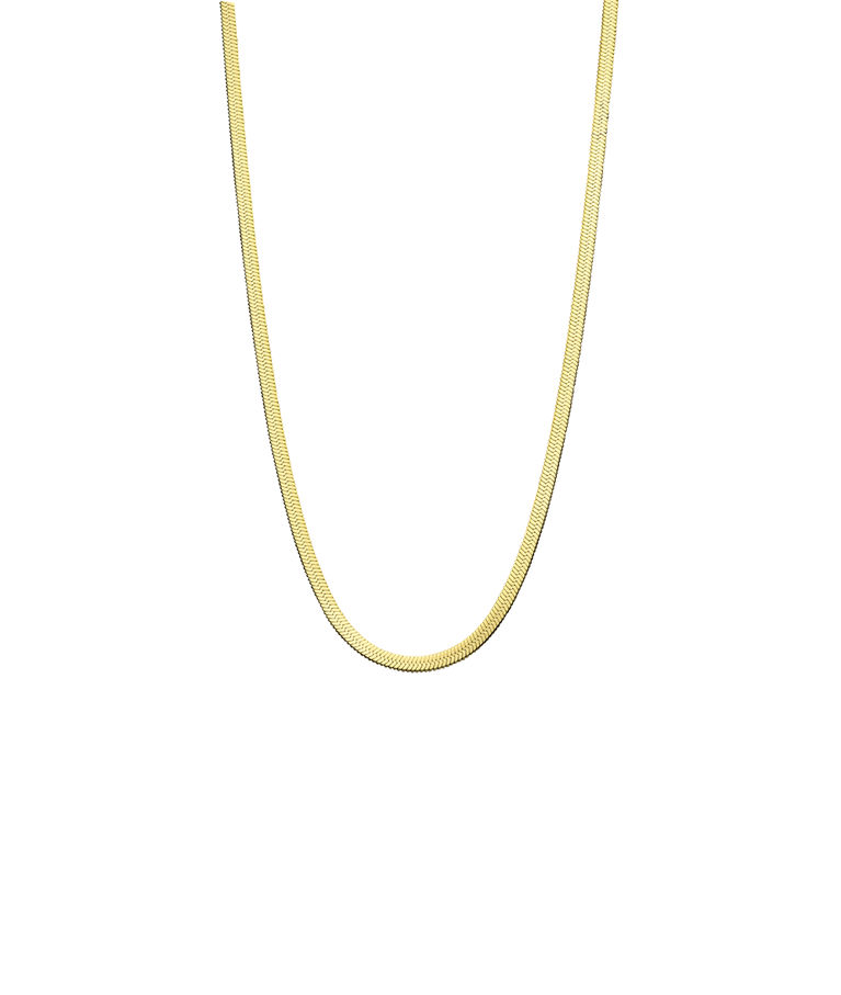 Stålhalsband Plain 2,5mm gold