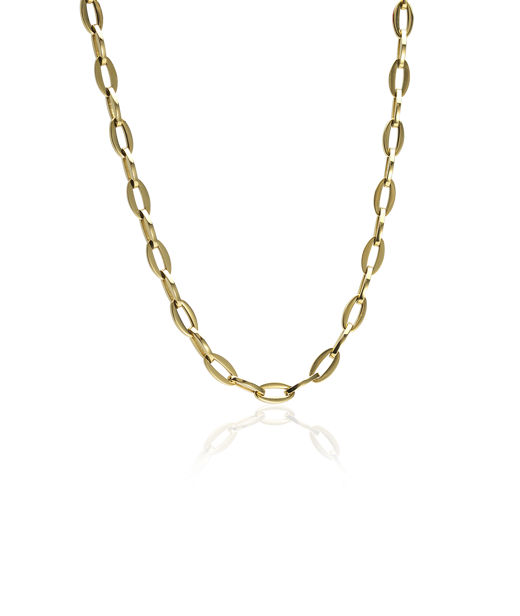 Stålhalsband Grand Link 7,3mm 46cm gold