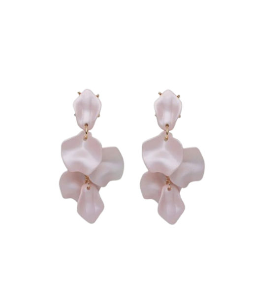 Plastörhänge Leaf Pearl Light Pink