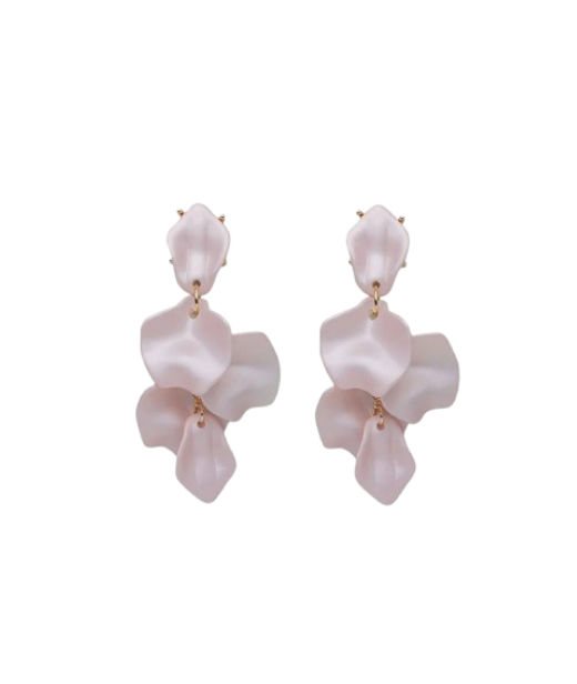 Plastörhänge Leaf Pearl Light Pink