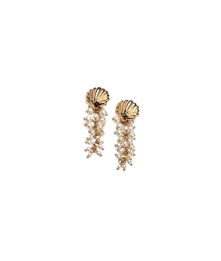 Zinkörhänge Shell Multi Pearls