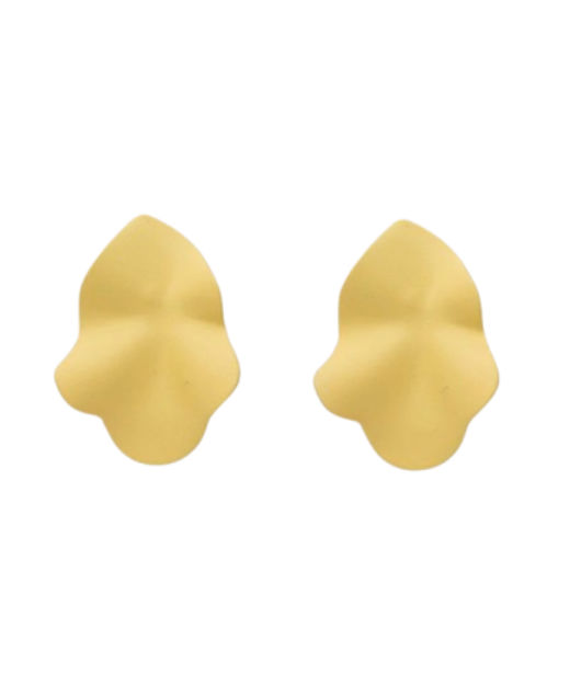 Plastörhänge Lip Small Light Yellow