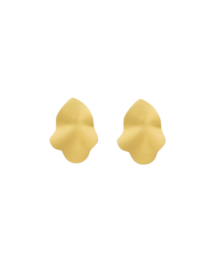 Plastörhänge Lip Small Light Yellow