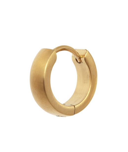 Stålörhänge Slät Creol gold