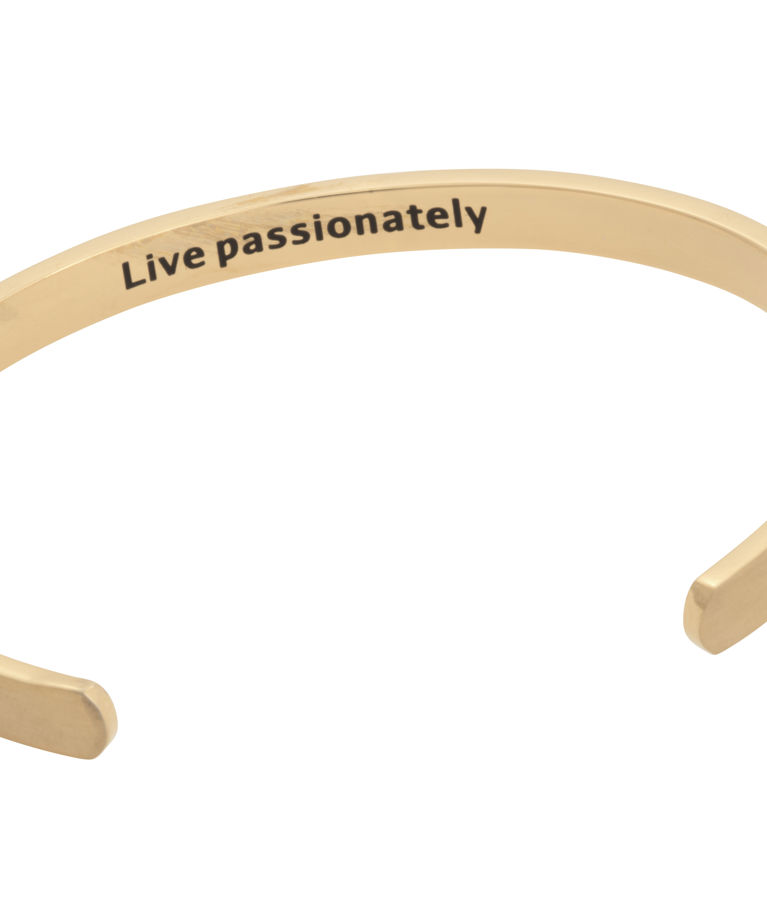 Stålarmband Live Passionately gold