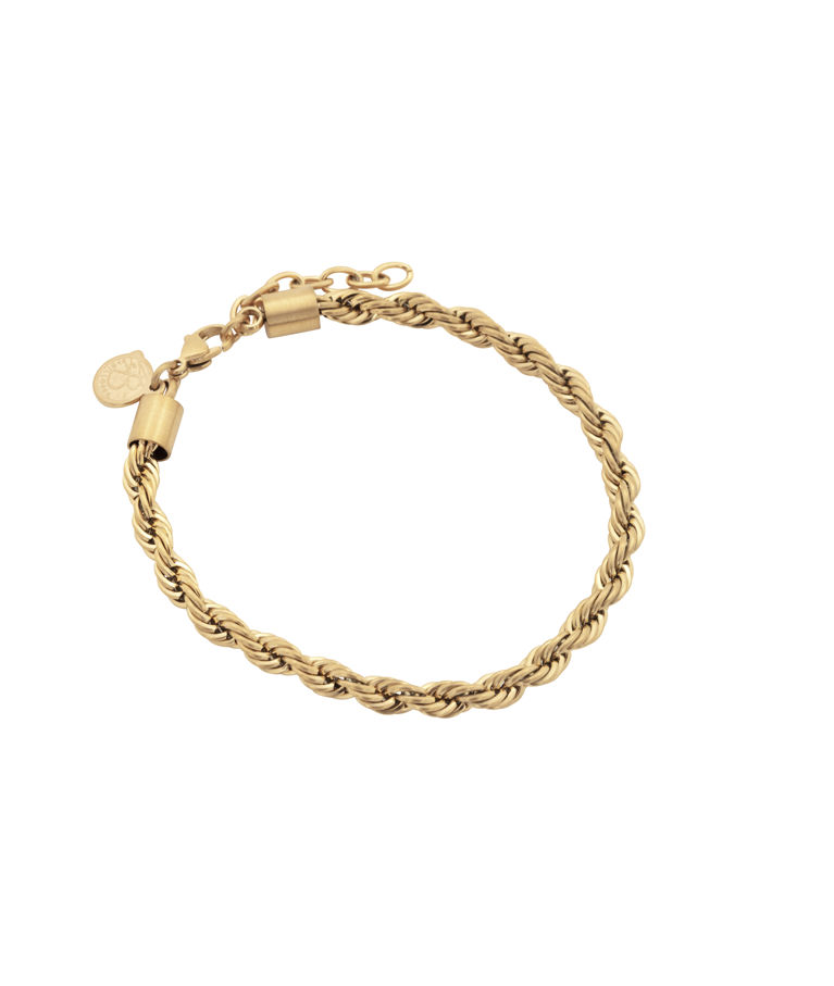 Stålarmband Twisted gold