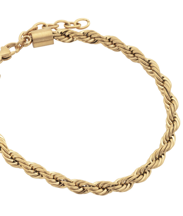 Stålarmband Twisted gold