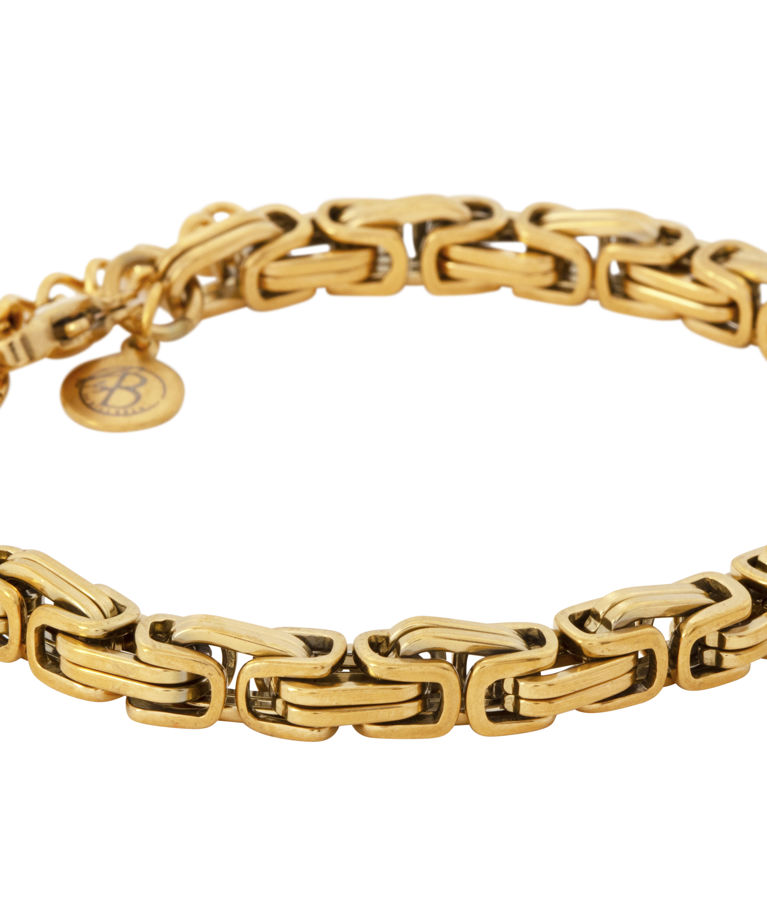 Stålarmband Kejsar gold