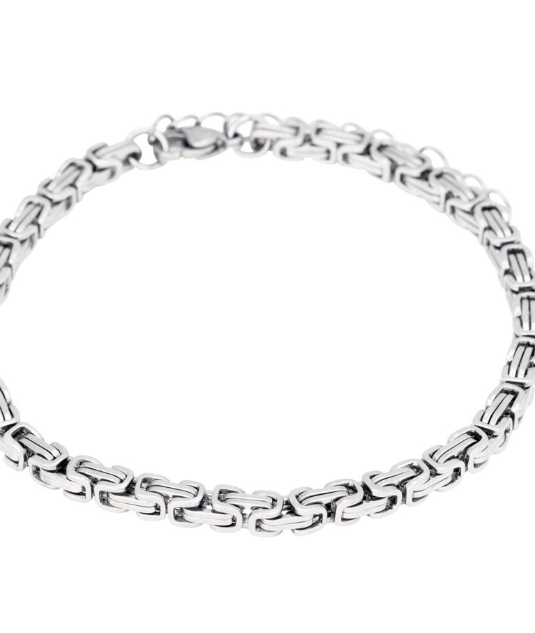 Stålarmband silver