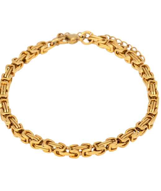 Stålarmband guld