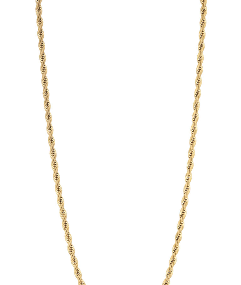 Stålhalsband Twisted gold