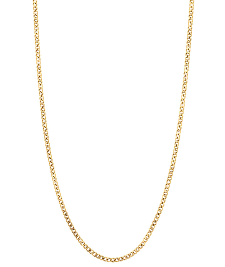 Stålhalsband Pansar gold 50cm