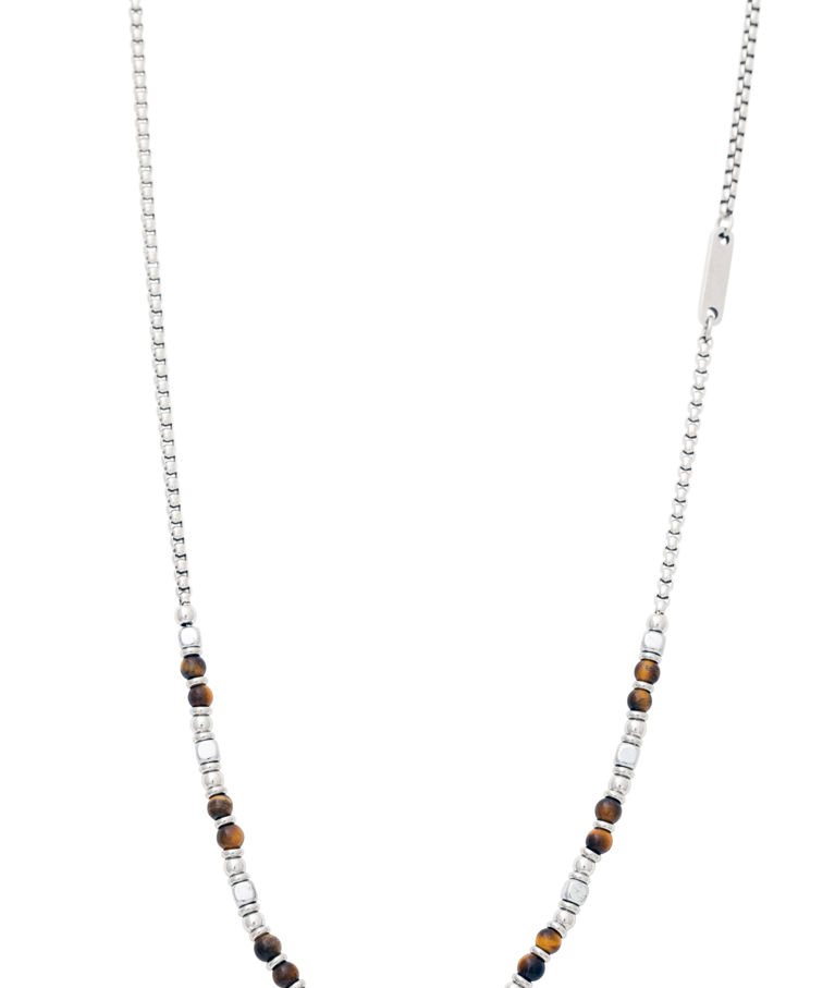 Stålhalsband Hopper tigeröga