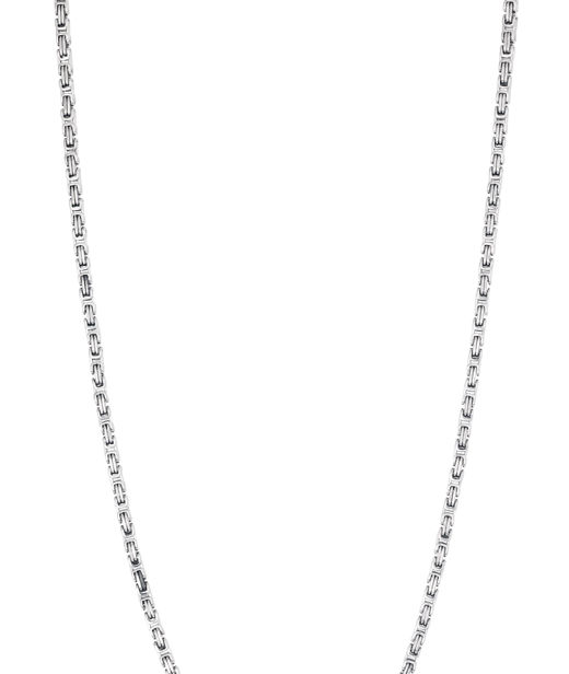 Stålhalsband silver