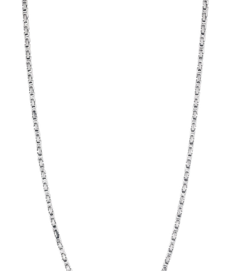 Stålhalsband silver