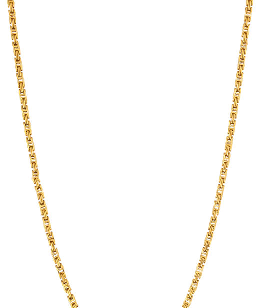 Stålhalsband guld